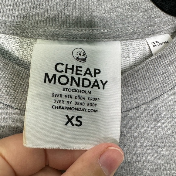 Cheap Monday Gray Sweatshirt - Picture 4 of 8
